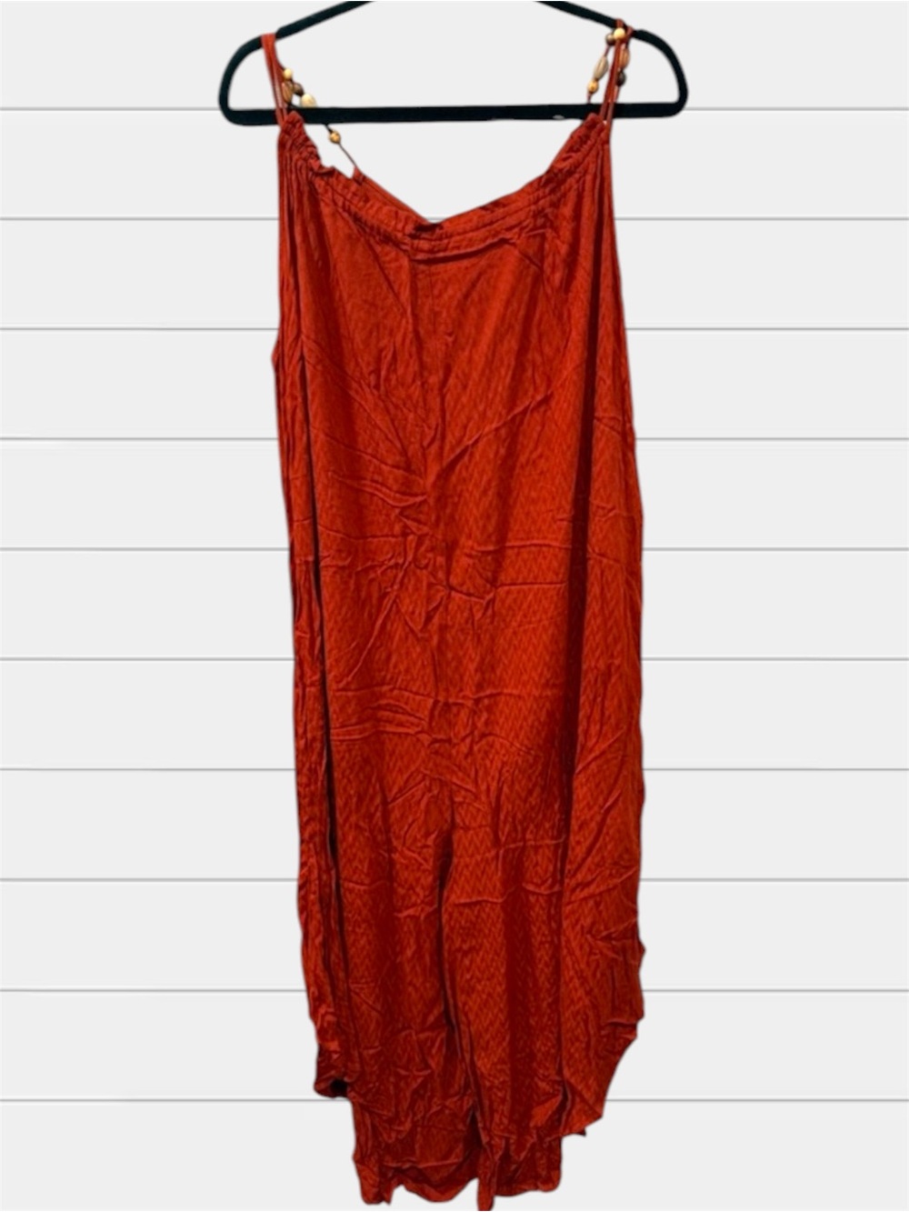 Cato Rust Jumpsuit with Strappy Details